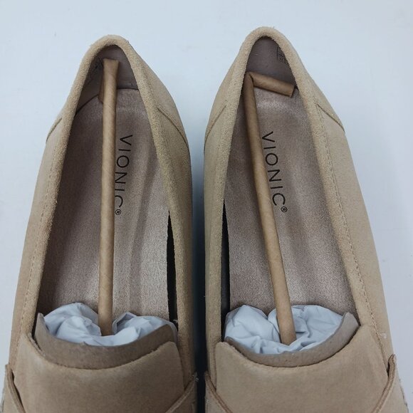 NEW Vionic Cheryl II Suede Loafers Size 12W Lug Sole Penny Loafers Corpcore - Picture 11 of 11